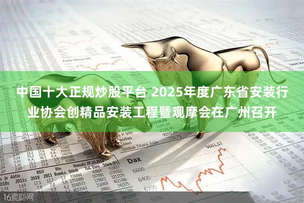 中国十大正规炒股平台 2025年度广东省安装行业协会创精品安装工程暨观摩会在广州召开